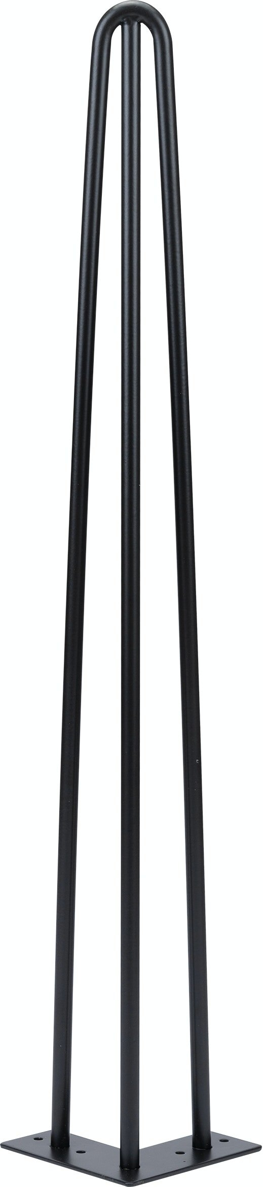 Elias Understel 3-rods Hairpin-legs Til Spisebord Sæt ? 4 Stk Sort H715x75 Cm