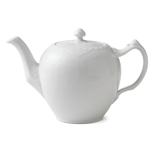 Royal Copenhagen Hvid Halvblonde Tekande Med Låg - 100 Cl  5705140175087