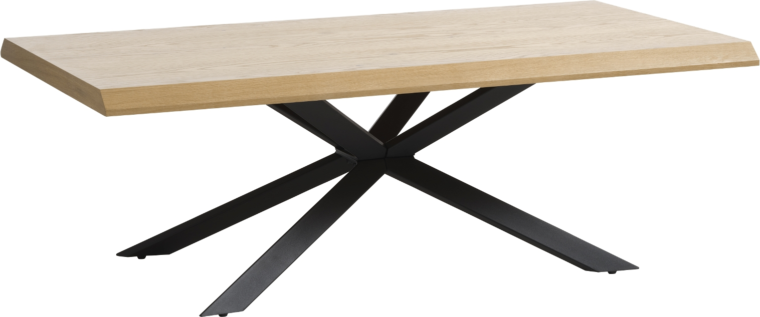 Arno Sofabord Natur H45x68x130 Cm Egetræ Metal  5704745098791