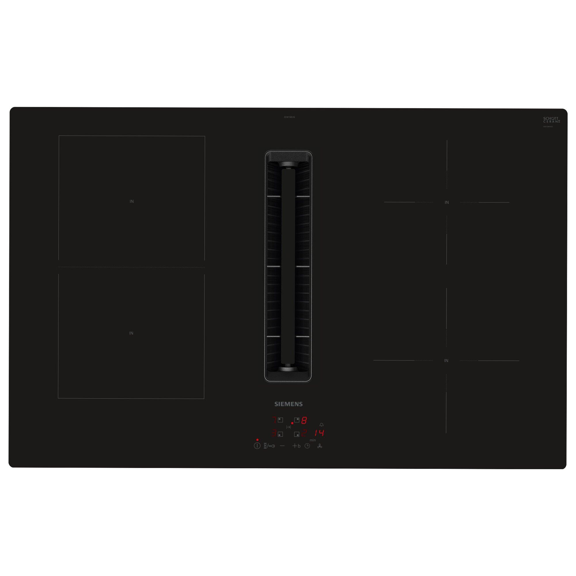 Ed811bs16e Iq300 Induktionskogeplade Med Integreret Emhætte 80 Cm  4242003946268