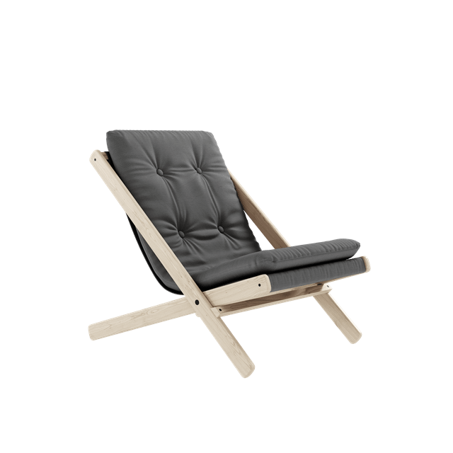 Karup Design Boggie Lænestol M Madras Udendørs 403 Dark Greyolieret Bøg  5713655149134