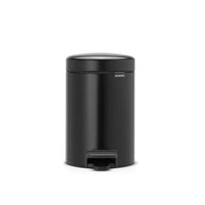 Brabantia Pedalspand Newlcon 3 Liter - Matt Black  8710755113321