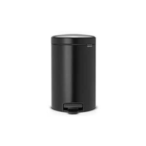 Brabantia Pedalspand Newlcon 12 Liter - Matt Black  8710755113741