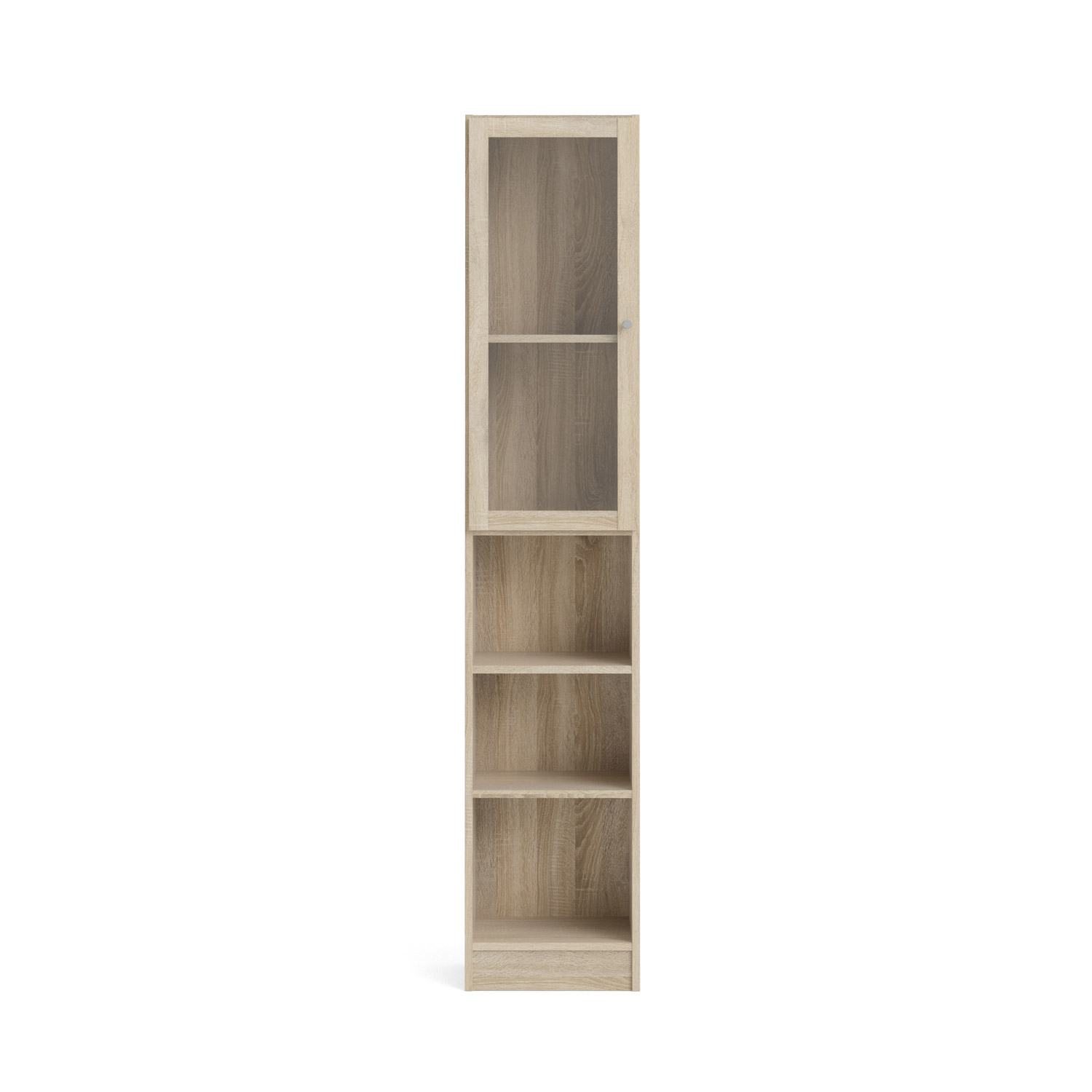 Tvilum Basic Reol - Klarnatur Glasegetræstruktur M 1 Lågeh:2032cm X406cm X 283cm  5713035047340