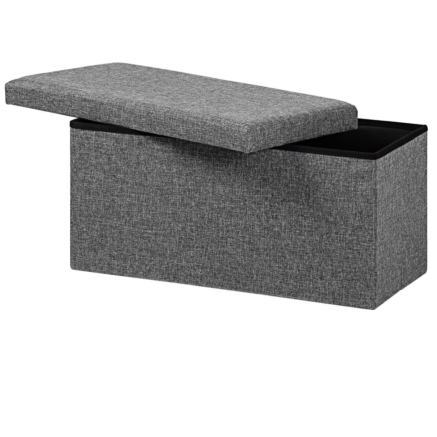 Multifunktionel Opbevaringsbænk 80 X 40 X 40 Cm Mørkegrå  4251779109241